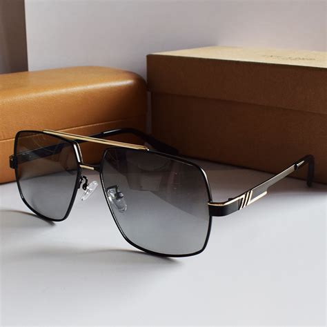 herren sonnenbrille schwarz gold